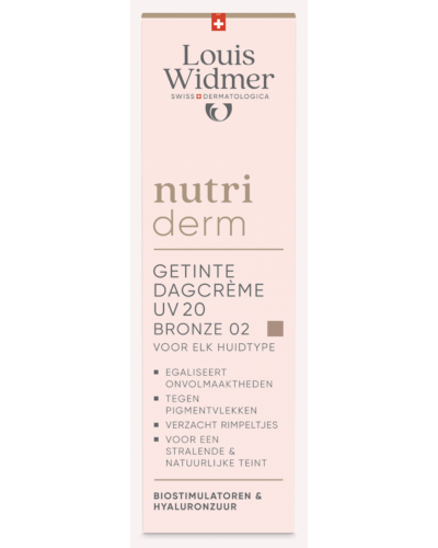 Louis Widmer nutriderm Getinte Dagcrème UV 20 Bronze 02 Licht Geparfumeerd