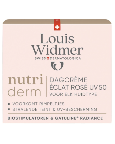Louis Widmer nutriderm Dagcrème Éclat Rosé UV 50 Licht Geparfumeerd