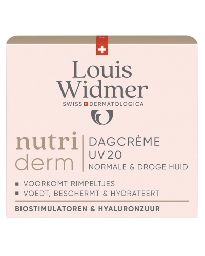 Louis Widmer nutriderm Dagcrème UV 20 Zonder Parfum