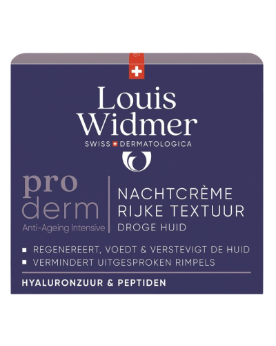 Louis Widmeproderm Nachtcrème Rijke Textuur Zonder Parfum