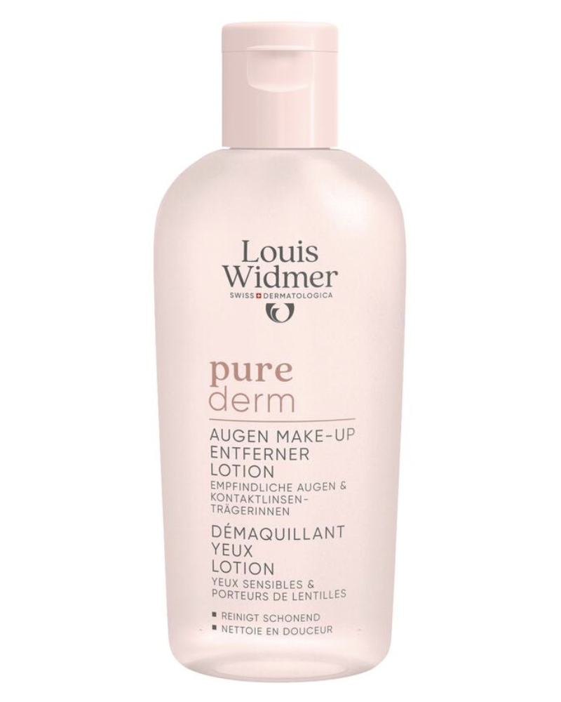 Louis Widmer purederm Oogmake-up Reiniging Lotion Zonder Parfum