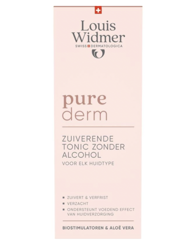 Louis Widmer purederm Zuiverende Tonic zonder Alcohol Zonder Parfum
