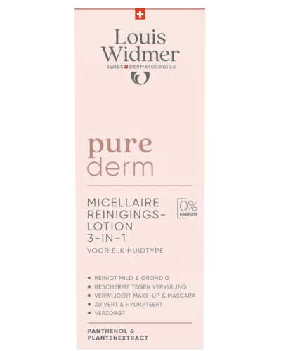 Louis Widmer purederm Micellaire Reinigingslotion Zonder Parfum