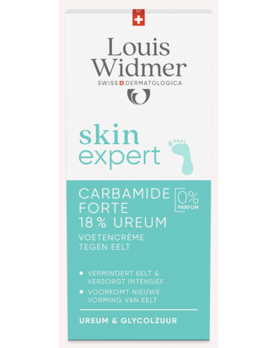 Louis Widmer skinexpert Carbamide Forte 18% Ureum Voetencrème tegen Eelt