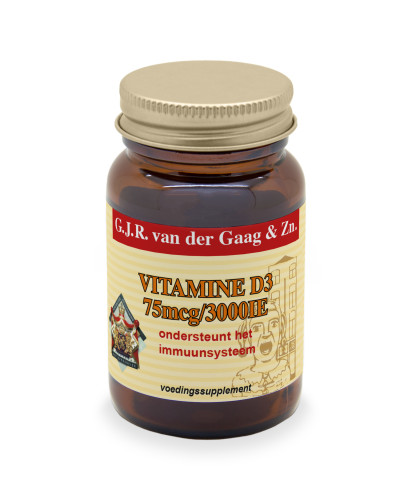 Vitamine D3 75 mcg (3000 IE) | Drogisterij Van Der Gaag