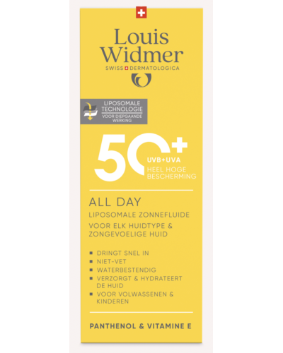 Louis Widmer All Day 50+ Zonder Parfum (100ml)