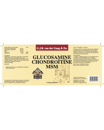 Glucosamine Chondroïtine MSM | 750 mg Glucosamine | Van Der Gaag