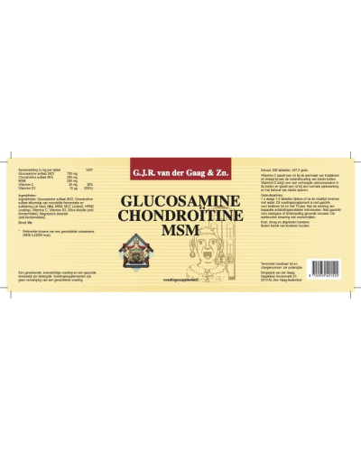 Glucosamine Chondroïtine MSM | 750 mg Glucosamine | Van Der Gaag