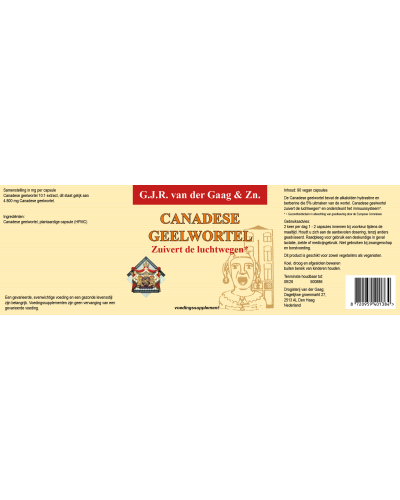 Canadese Geelwortel 10:1 Extract | Hydrastis canadensis | Van Der Gaag