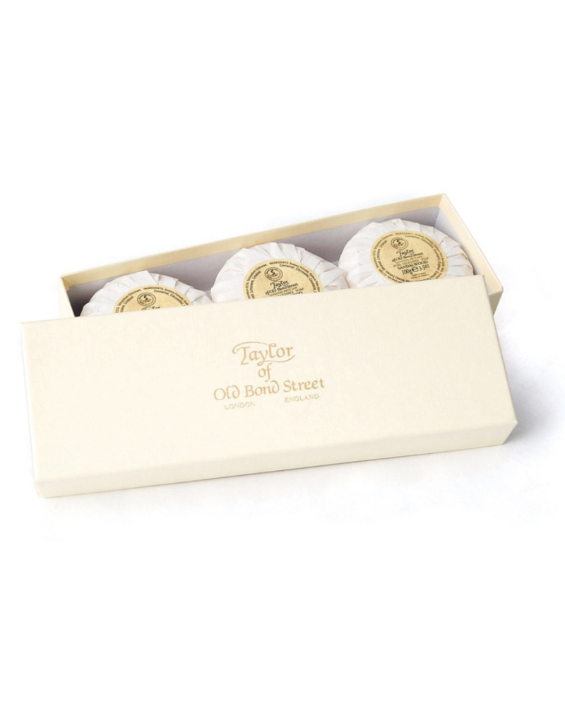 Taylor of Old Bond Street 3x Handzeep 100g Sandalwood