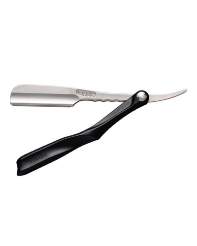 Feather Open scheermes SS - Zwart