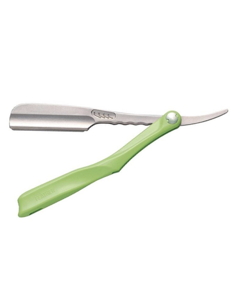 Feather Open scheermes SS - Lime