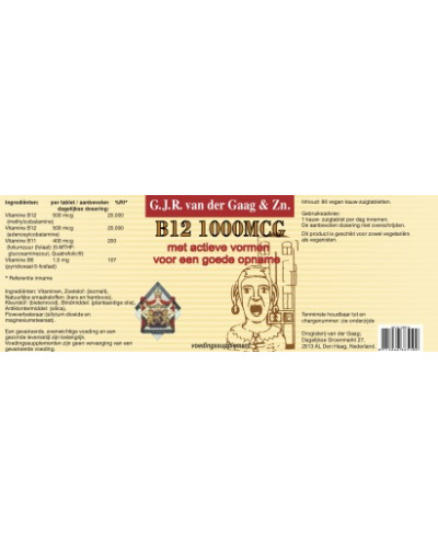 Van Der Gaag Vitamine B12 1000 mcg & Folaat Quatrefolic®