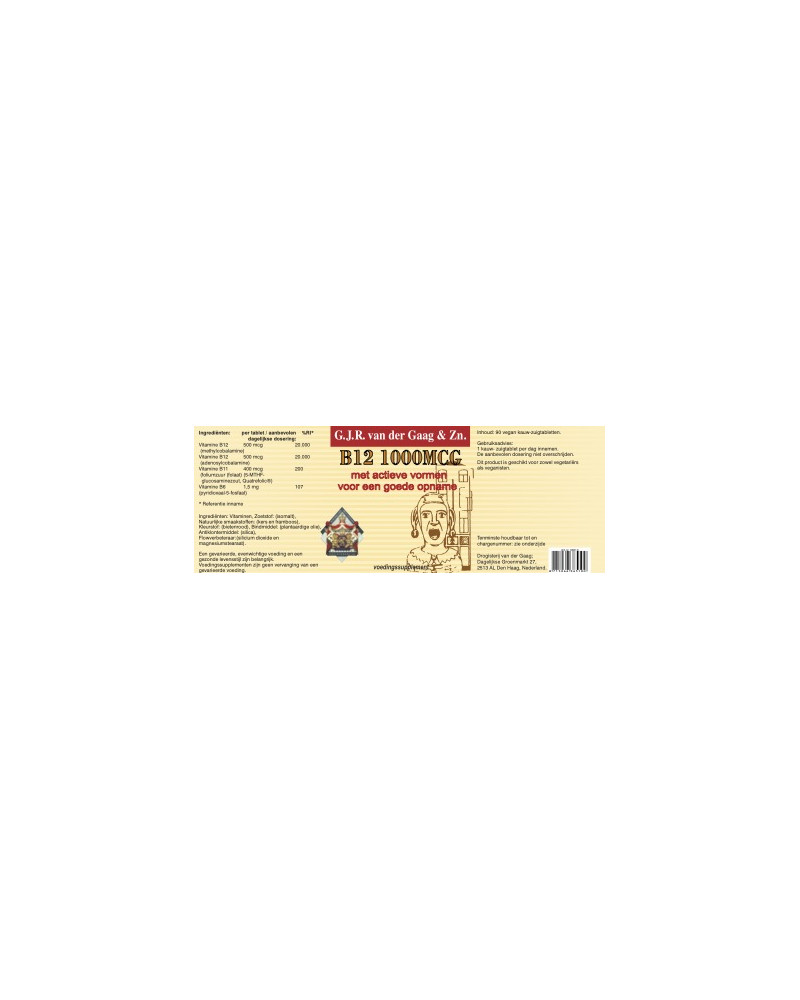 Van Der Gaag Vitamine B12 1000 mcg & Folaat Quatrefolic®