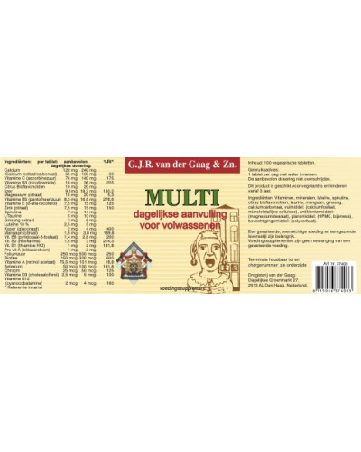 Van Der Gaag Multi A t/m Z