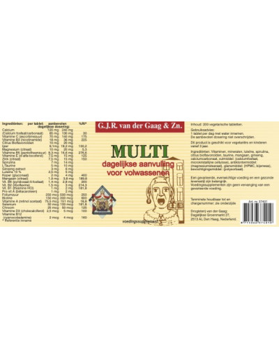 Van Der Gaag Multi A t/m Z