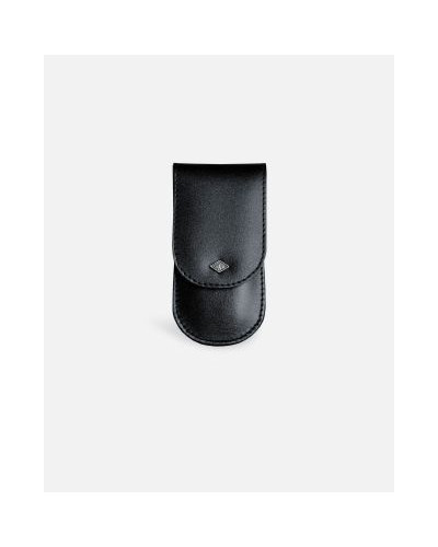 Timor 3-delige Manicureset Zwart Glad Leer | Nagelschaar, Pincet & Nagelvijl