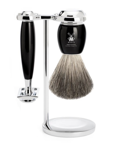 MÜHLE Vivo Scheerset Vivo 3-delig - Zwart - Saf.Razor