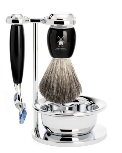 MÜHLE Vivo Scheerset Vivo 4-delig - Zwart - Fusion®