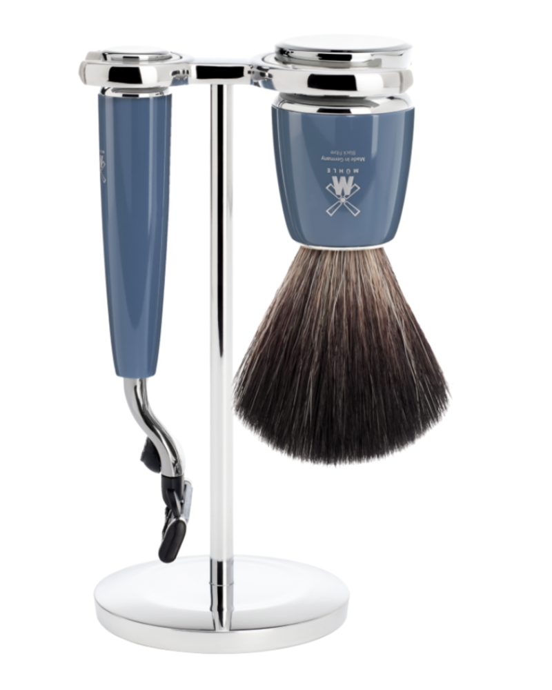 MÜHLE Scheerset Rytmo 3-delig - Petrol - Mach3®