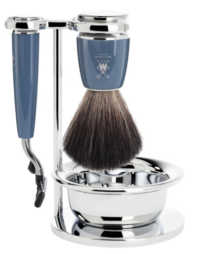 MÜHLE Scheerset Rytmo 4-delig - Petrol - Mach3®
