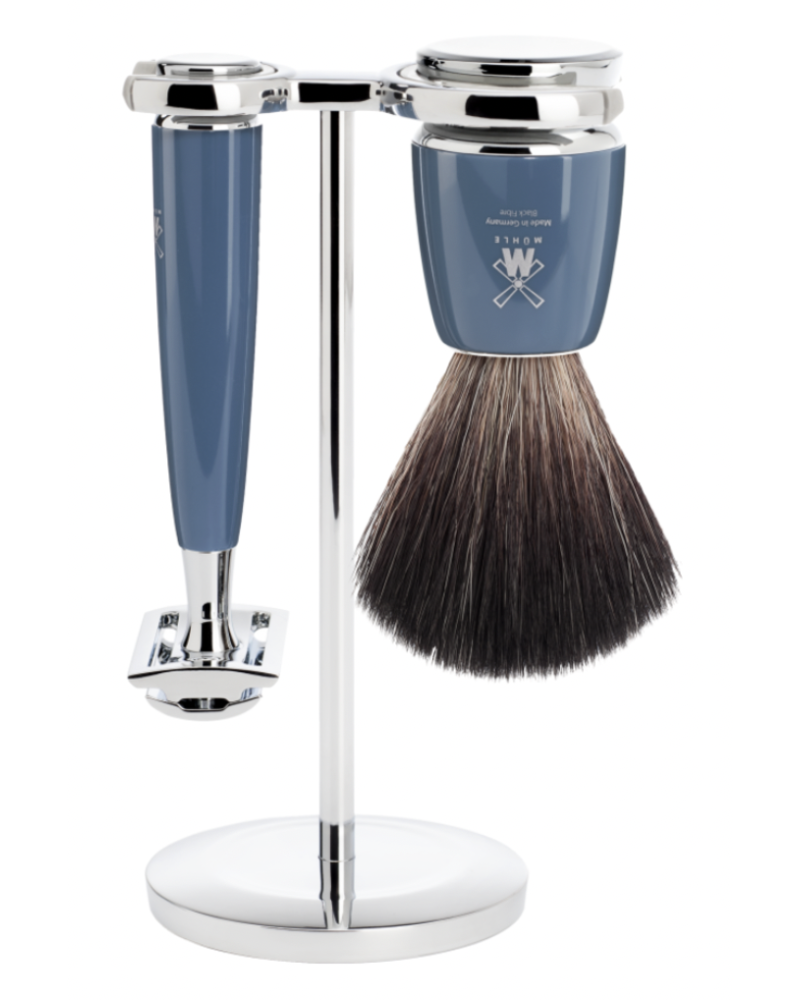 MÜHLE Scheerset Rytmo 3-delig - Petrol - Saf.Razor