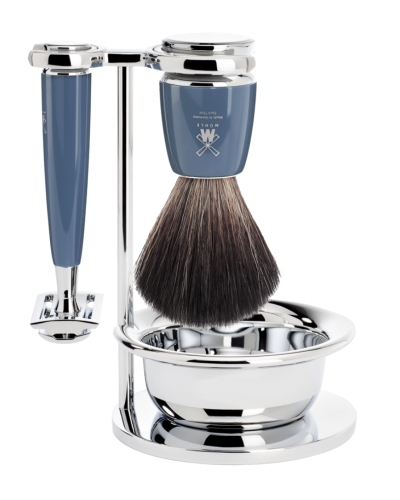 MÜHLE Scheerset Rytmo 4-delig - Petrol - Saf.Razor