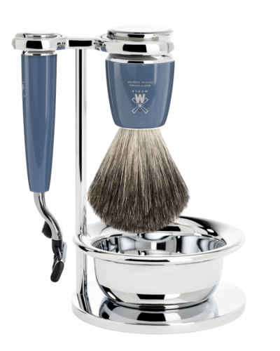 MÜHLE Scheerset Rytmo 4-delig - Petrol - Mach3®
