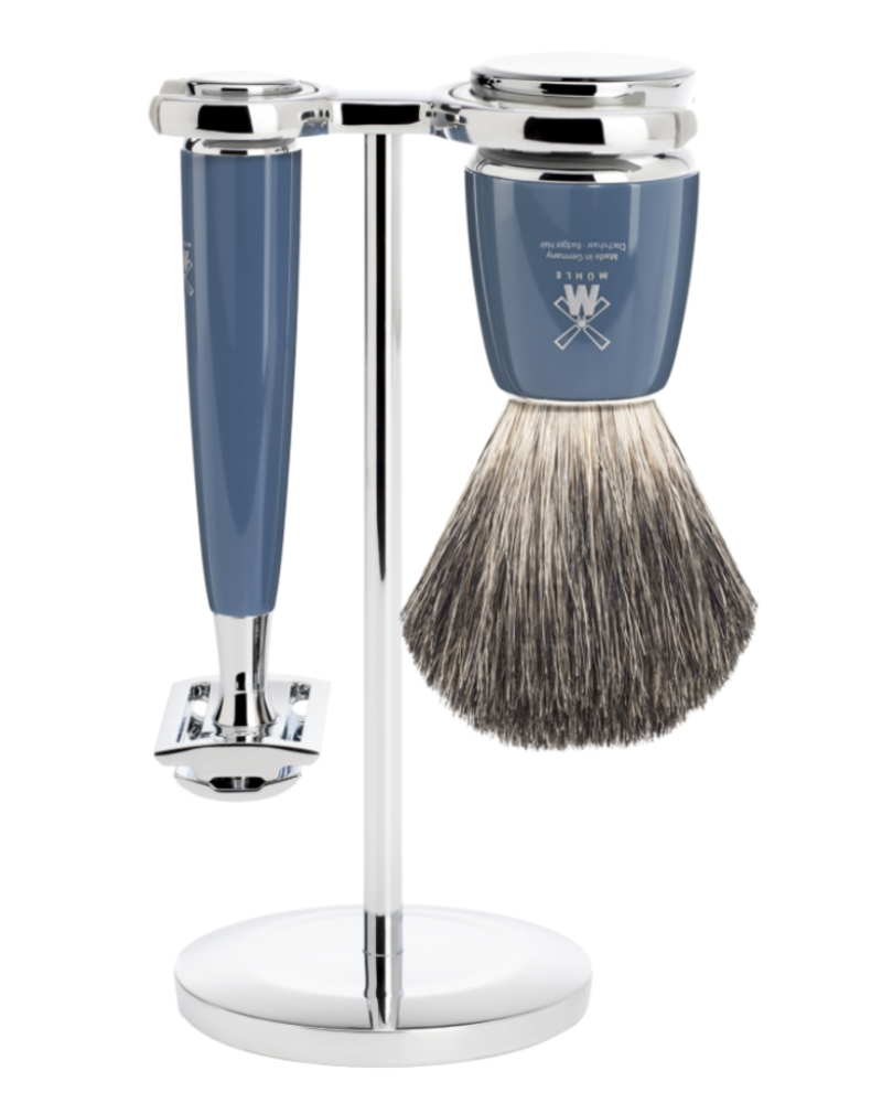 MÜHLE Scheerset Rytmo 3-delig - Petrol - Saf.Razor