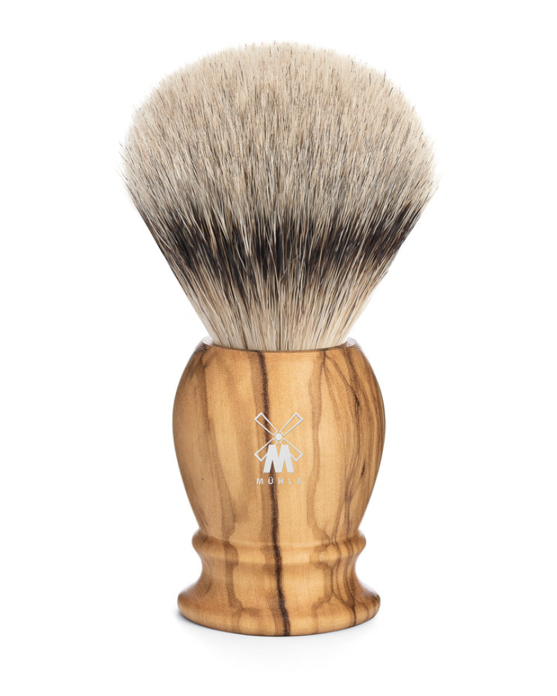 MÜHLE Scheerkwast Silvertip Dassenhaar - Olijfhout