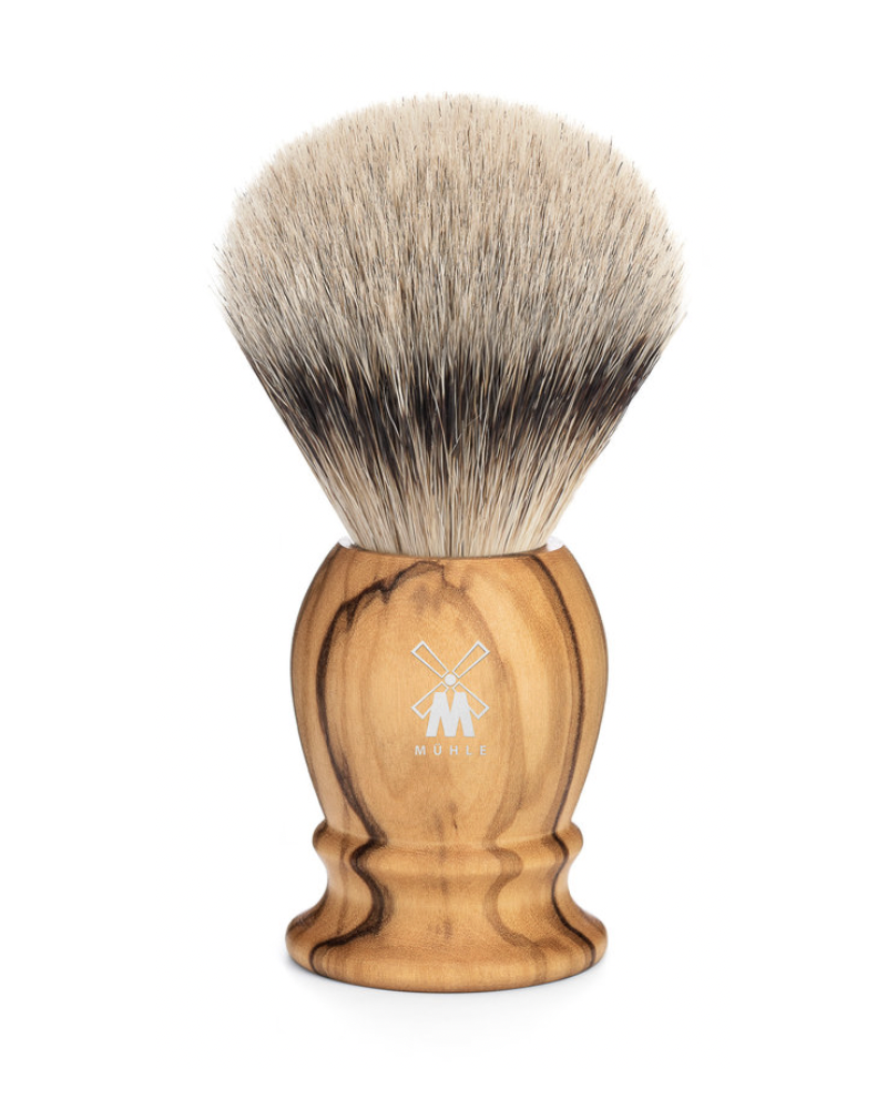 MÜHLE Scheerkwast Silvertip Dassenhaar - Olijfhout