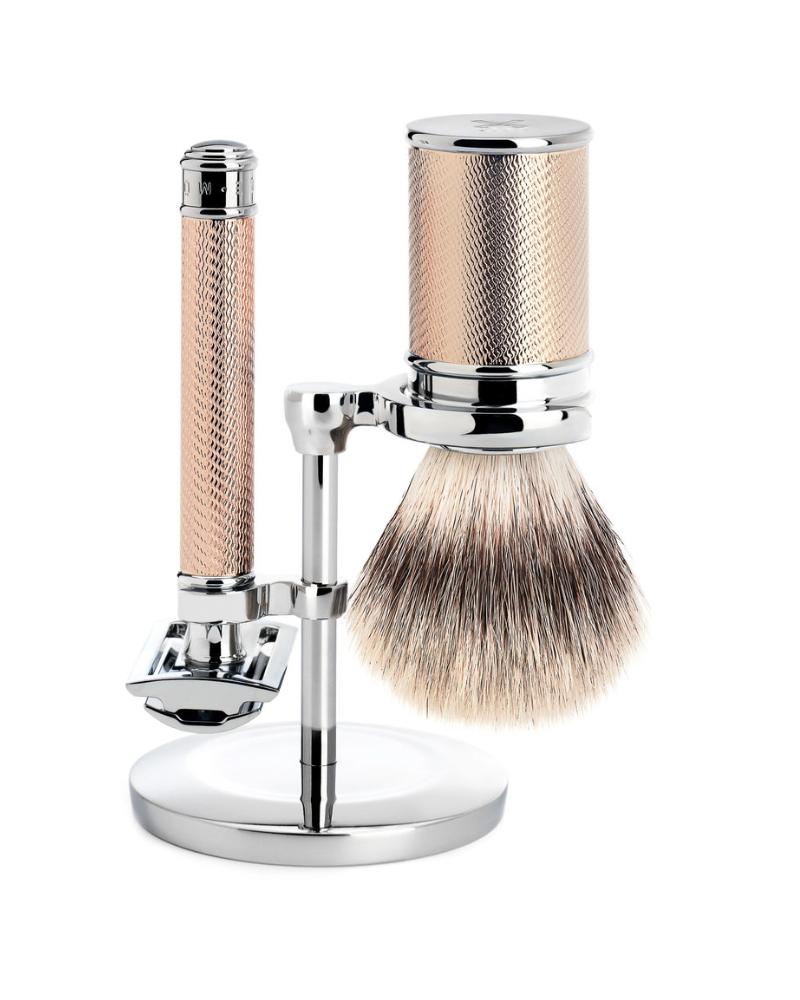 MÜHLE Scheerset Traditional - Safety razor - Fibre® - Rosegold